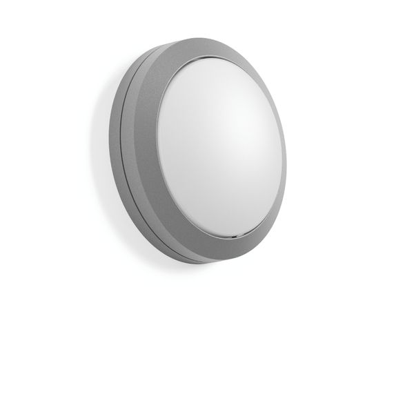 Rounded Midi, 12 W, 650 lm, 840, silver, on/off Ceiling and wall lumin image 2