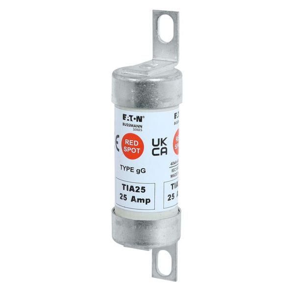 Fuse-link, LV, 25 A, AC 660 V, DC 460 V, BS88/A2, 22 x 86 mm, gL/gG, BS image 27