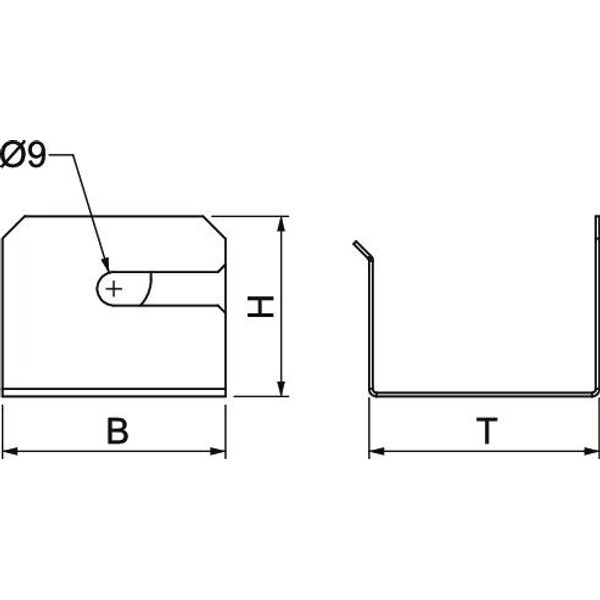 PLM WB 0810 FS Cable clamp for wall mounting 62x60x49 image 2