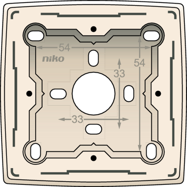 Single surface-mounting box for all flush-mounting devices from the Ni image 3