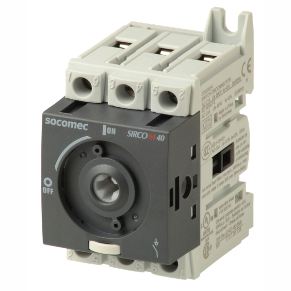 Modular load break switch body 3P 40A. SIRCO M1 image 2