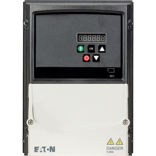Variable frequency drive, 230 V AC, 3-phase, 7 A, 1.5 kW, IP66/NEMA 4X, Radio interference suppression filter, Brake chopper, 7-digital display assemb image 6