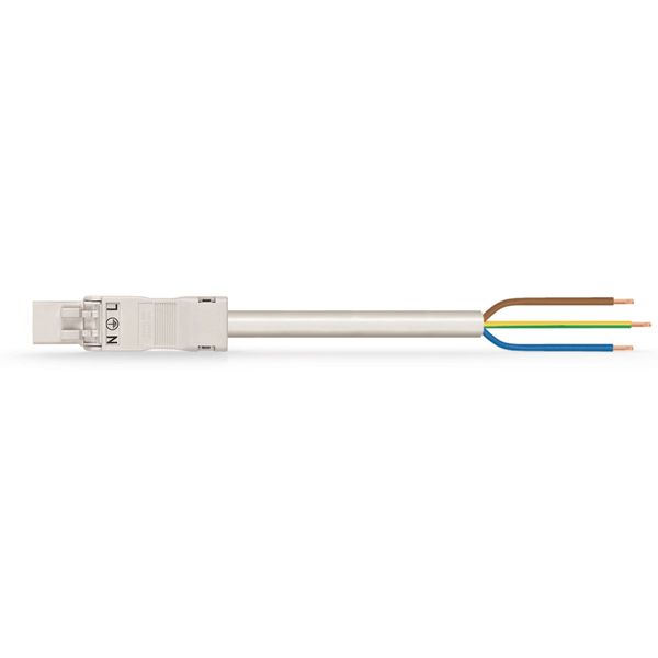 pre-assembled connecting cable Eca Plug/open-ended white image 2