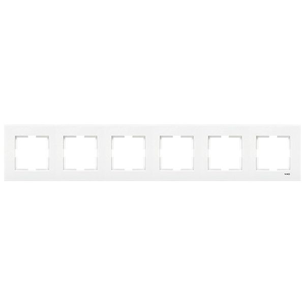 Karre Accessory White Six Gang Frame image 1