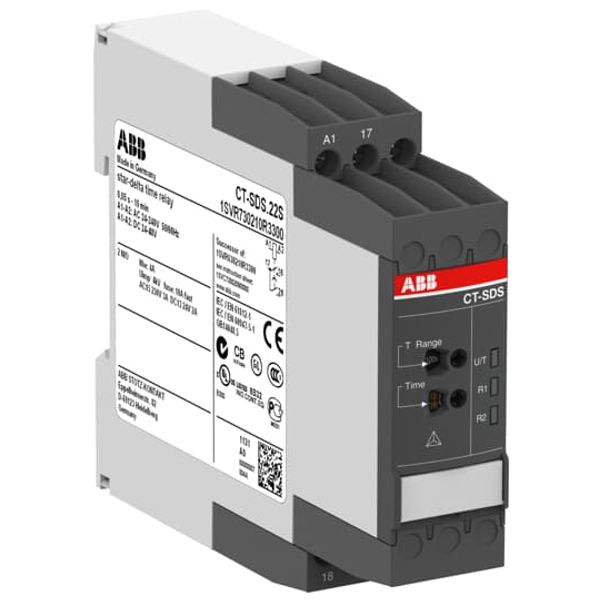 CT-SDS.22S Time relay, star-delta 2n/o, 24-48VDC, 24-240VAC image 3