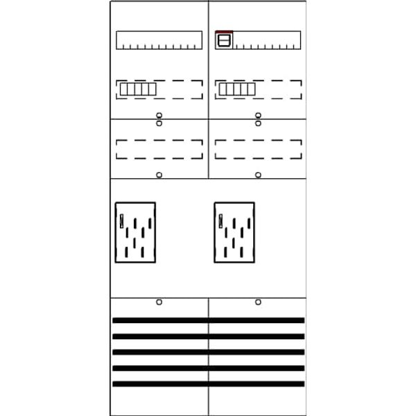 BF27A2XXBM Meter panel, Field width: 2, Rows: 0, 1050 mm x 500 mm x 160 mm, IP2XC image 17