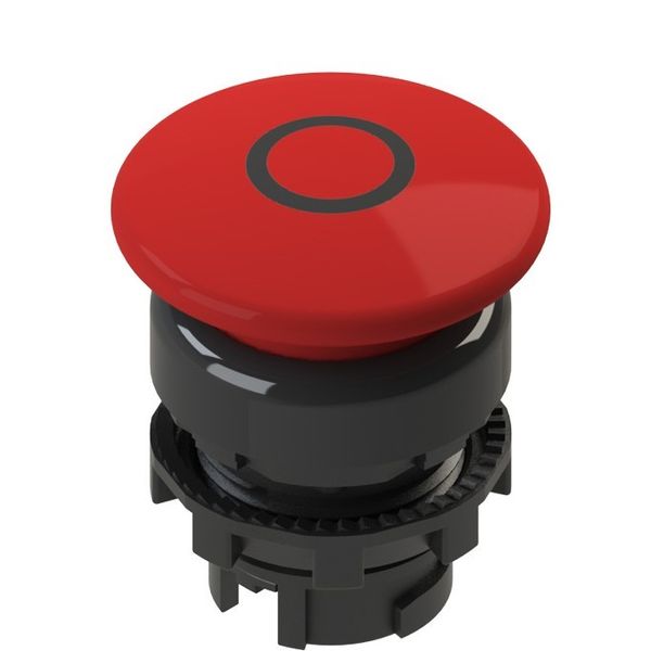 Red mushroom push button with brand E2 1PU2F341L1 image 1