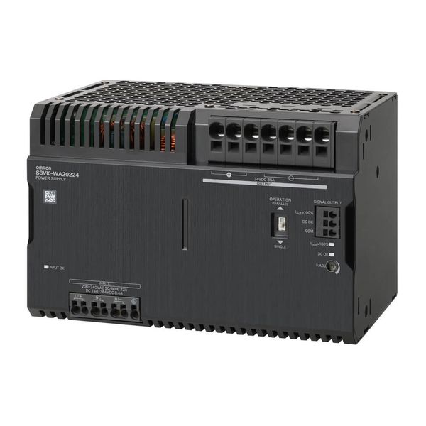 Single-phase power supply, 2000 W, 24 VDC, 85 A, DIN rail mounting image 1