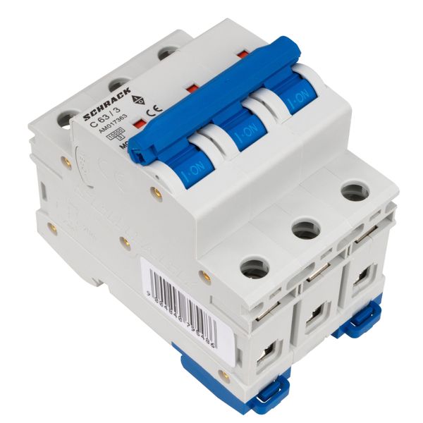 Miniature Circuit Breaker (MCB) AMPARO 10kA, C 63A, 3-pole image 8