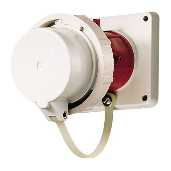 Panel mounted inlet, 32A7p6h400V, IP67 image 1