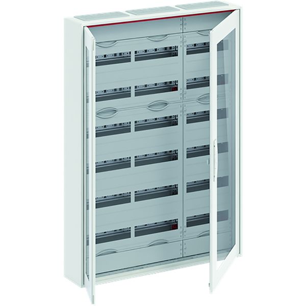 CA37RT ComfortLine Compact distribution board, Surface mounting, 216 SU, Isolated (Class II), IP44, Field Width: 3, Rows: 6, 1100 mm x 800 mm x 160 mm image 1