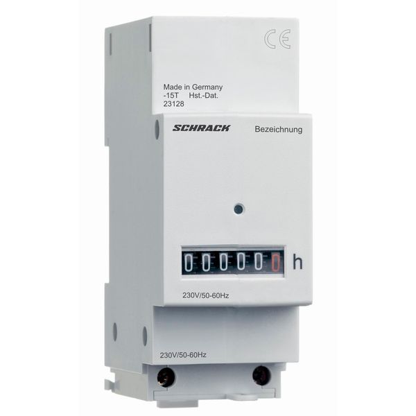 Operating hour meter 230VAC, with terminal cover image 1