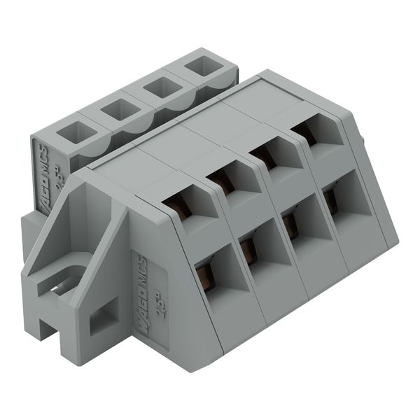 1-conductor female connector, angled CAGE CLAMP® 2.5 mm² gray image 2