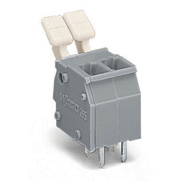 PCB terminal block finger-operated levers 2.5 mm² gray image 4