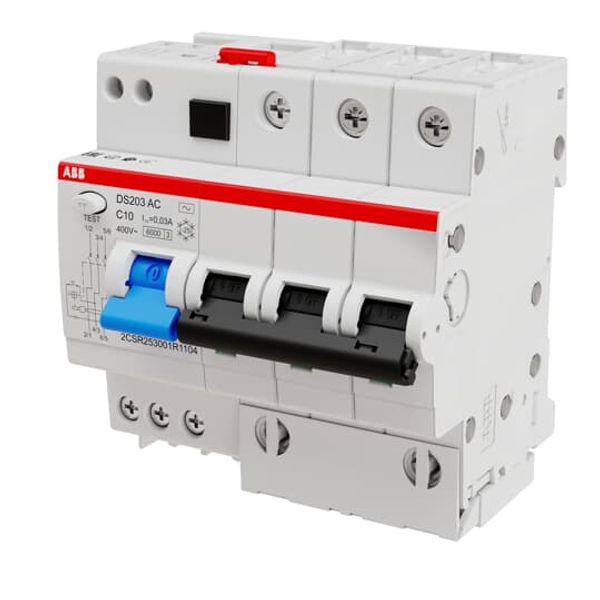 DS203 AC-B10/0.03 Residual Current Circuit Breaker with Overcurrent Protection image 3
