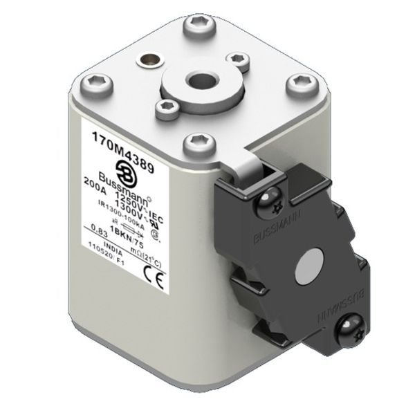 Fuse-link, high speed, 200 A, AC 1250 V, size 1, 53 x 69 x 74 mm, aR, IEC, UL, single indicator image 2