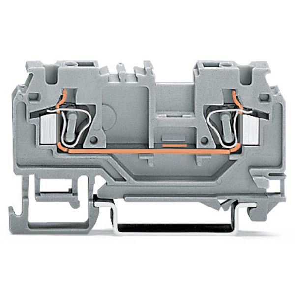 2-conductor through terminal block 4 mm² with test port orange image 3