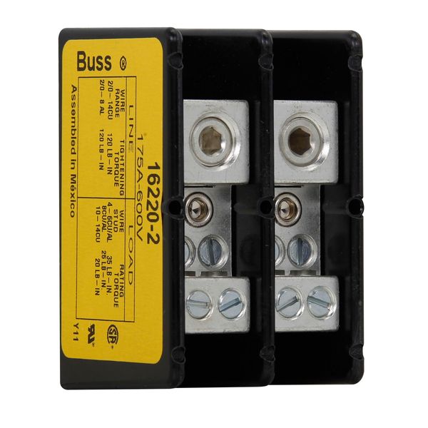 Terminal block, low voltage, 175 A, AC 600 V, DC 600 V, 2P, UL image 24