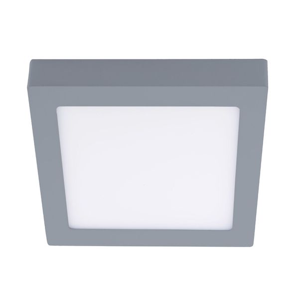 Know LED Flush Light 12W 4000K Square Grey image 1