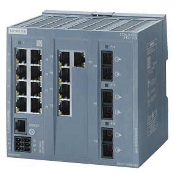 SCALANCE XB213-3, managed Layer 2 switch, 13x RJ45, 3x multimode SC, DEF: E/IP image 3