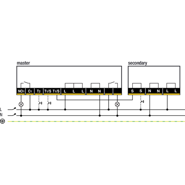 Presence detector P42MR, 230 V, master, 2 channels, 12-13 m, for flush image 4