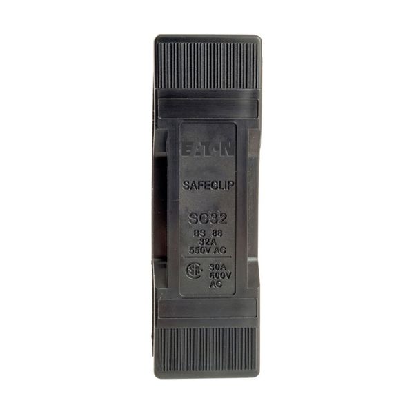 Fuse-holder, LV, 32 A, AC 550 V, BS88/F1, 1P, BS, back stud connected, black image 9