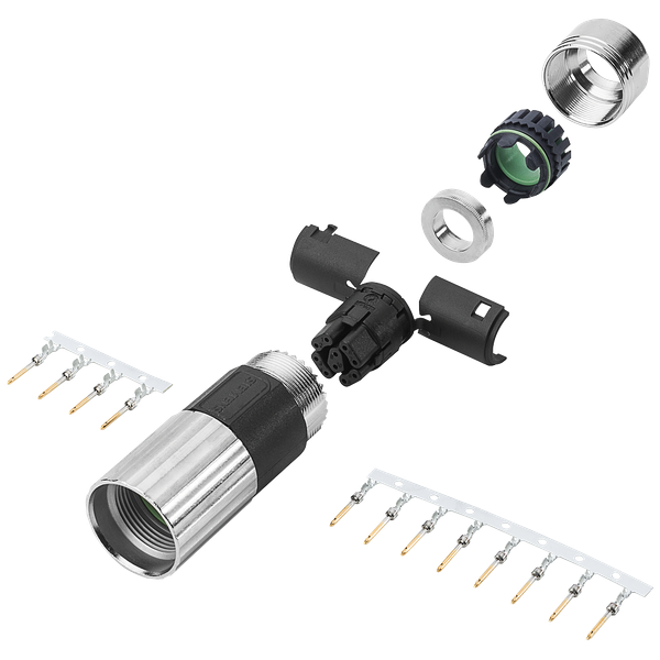 signal connector type: 6FX2003-0DU37 DRIVE-CLiQ 10-pole M17 full thread Union nut, Socket 1x 10-pole  6FX2003-0DU37 image 2