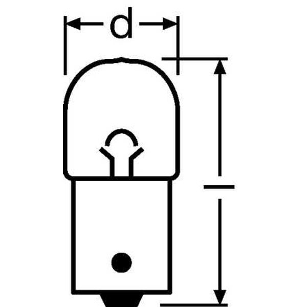 5007ULT 5W 12V BA15S UNV1 OSRAM image 2