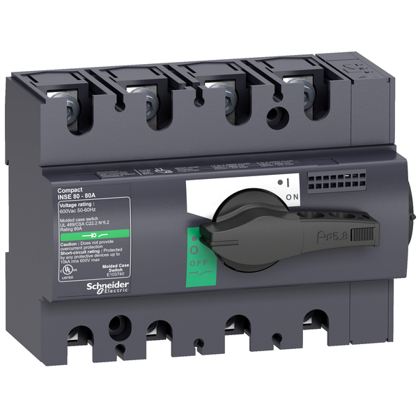 switch-disconnector Interpact INSE80 - 4 poles - 40 A image 4