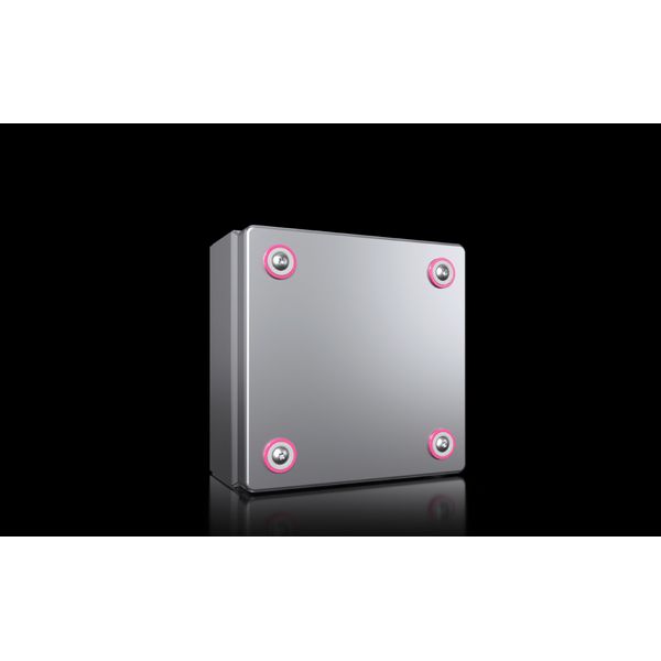 KX Terminal box,stainless steel 1.4301,without mounting plate,WHD 150x150x80 mm image 1