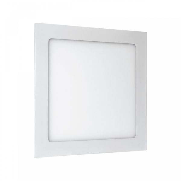 ALGINE  ECO LED SQUARE  230V 18W IP20  CW CEILING PANEL white frame image 1