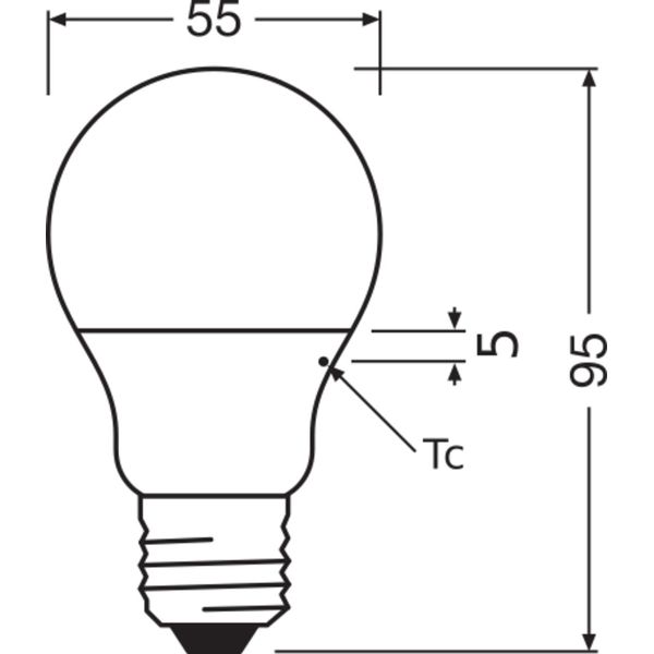 LED CLASSIC A P 4.9W 827 Frosted E27 image 8