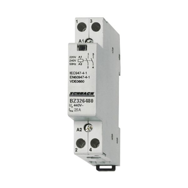 Modular contactor 25A, 2 NC, 24VAC, 1MW image 1