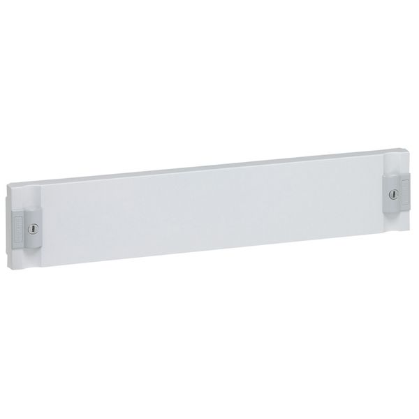 Solid plastic faceplate XL³ 400 - for cabinet and enclosure - h 100 mm image 1