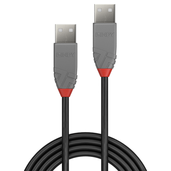 3m USB 2.0 Type A to A Cable, Anthra Line USB Type A Male to A Male image 2