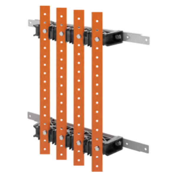 PAIR OF BUSBAR-HOLDER - FOR FLAT BUSBARS 30x10 - 630A - FOR STRUCTURES D=300 - STRUCTURES L=600 - FOR QDX 630L image 1