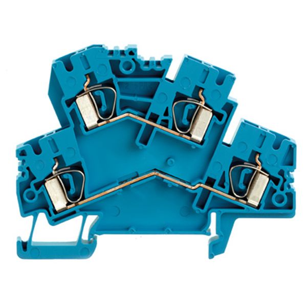 Multi-tier modular terminal, Tension-clamp connection, 4 mm², 800 V, 3 image 1