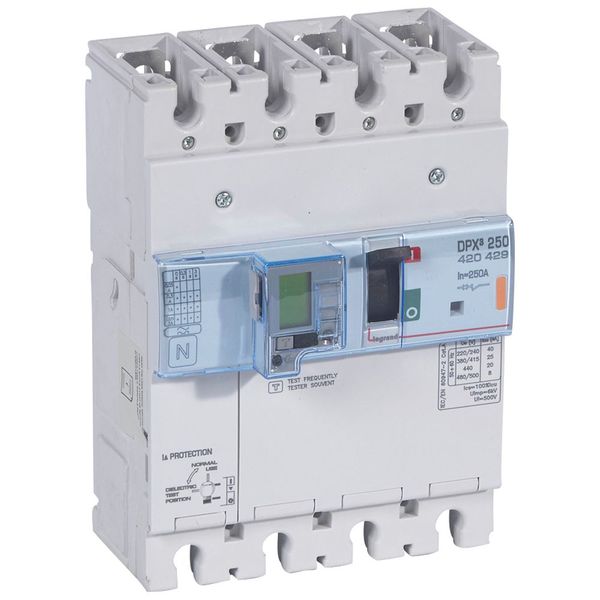MCCB electronic + energy metering + e.l.c.bs - DPX³ 250 - Icu 25 kA - 4P - 250 A image 2