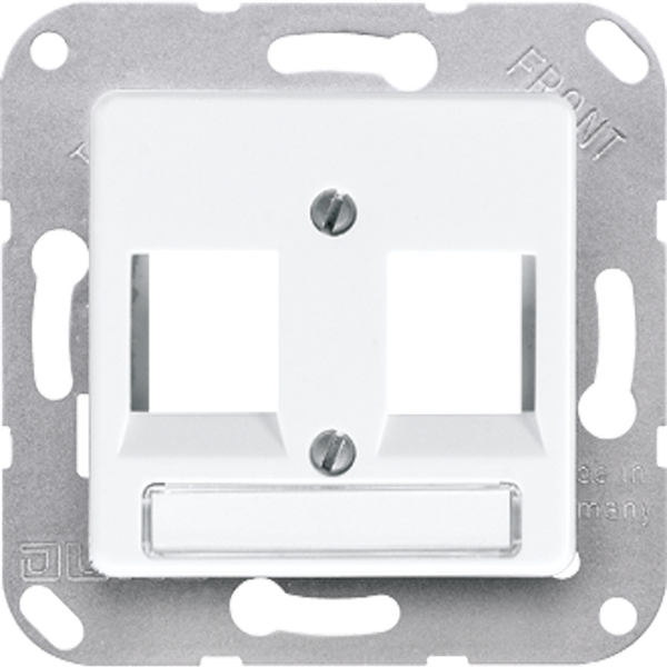 Centre plate for modular jack sockets 169-2NWEWW image 1