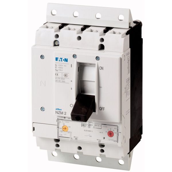 Circuit-breaker, 4p, 200A, 160A in 4th pole, plug-in module image 1