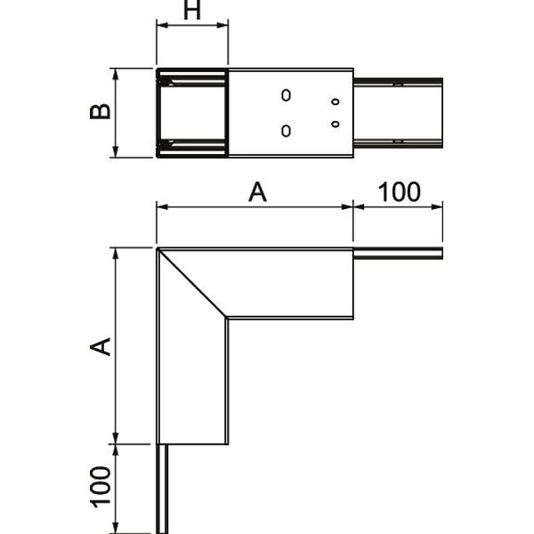 PLM EC 0810 FS External corner with fire protection mesh 320x100x320 image 2