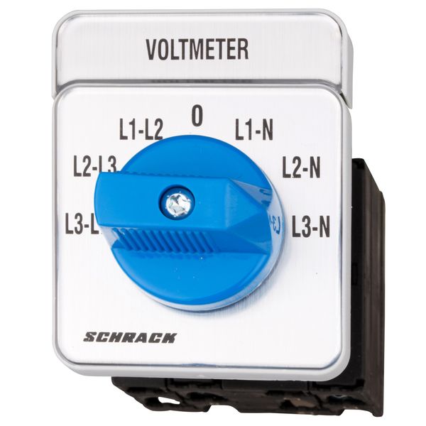 Voltmeter-Selector Switch 3 x L-L / 3 x L-N, Central fixing image 1