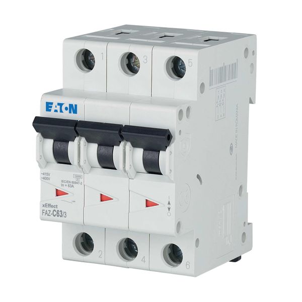 Miniature circuit breaker (MCB), 63 A, 3p, characteristic: C image 10