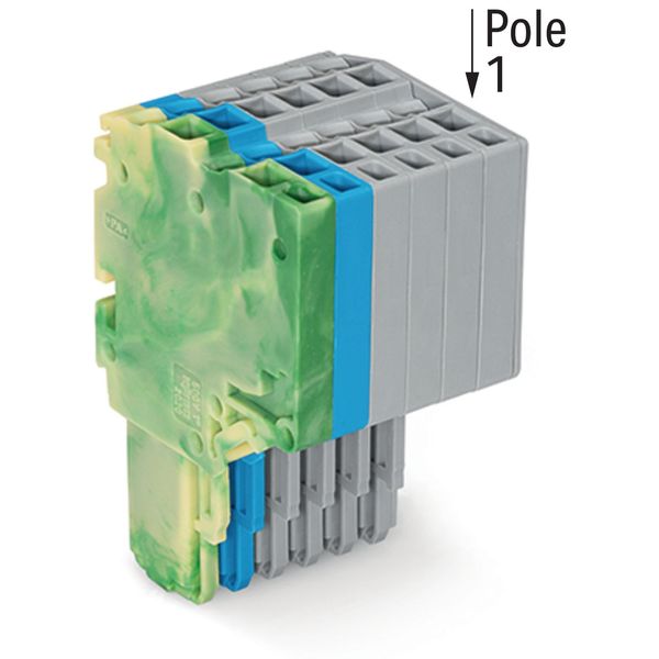 2-conductor female connector Push-in CAGE CLAMP® 1.5 mm² green-yellow/ image 2