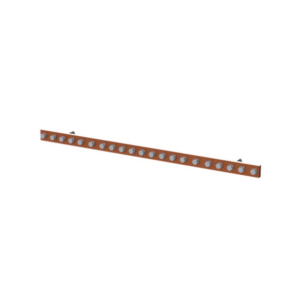 QR8HP4010 Horizontal PE busbar, 40 mm x 800 mm x 10 mm image 2