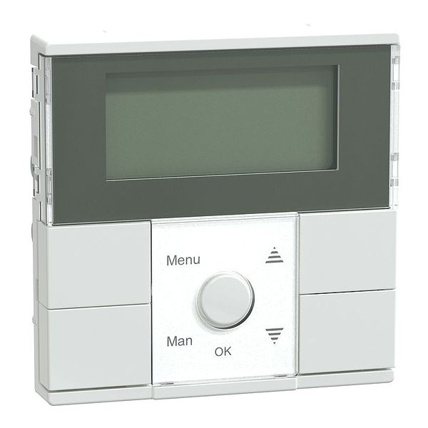 Timer module, active white glossy, System M image 1