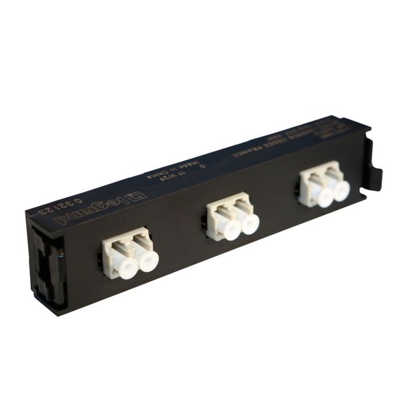 Fiber optic block LC duplex for 6 multimode fibers image 1