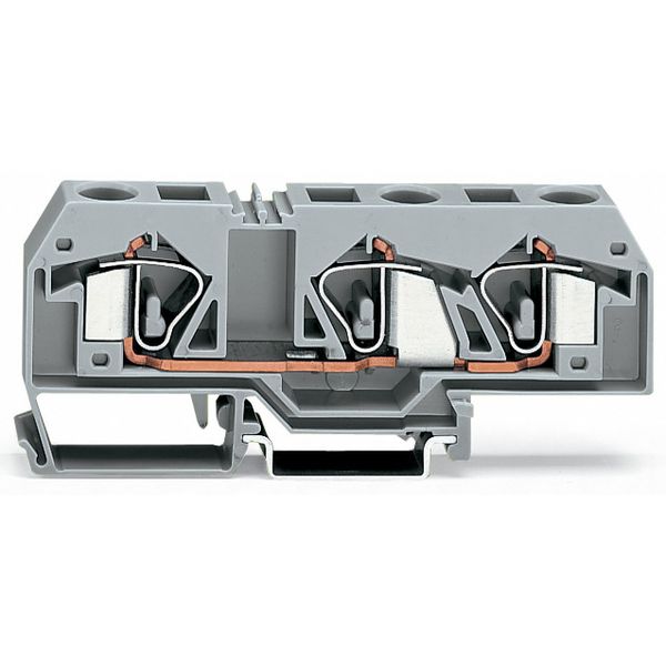 3-conductor through terminal block 16 mm² center marking blue image 3