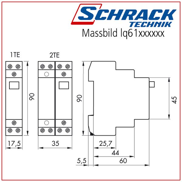 Modular Impulse Relay, 1 CO, 48VAC/24VDC image 3