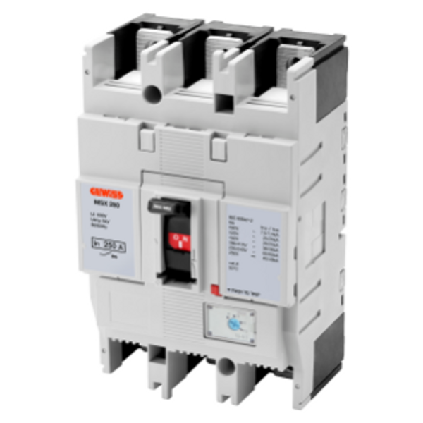 MSX 250 -MOULDED CASE CIRCUIT BREAKER - ADJUSTABLE  MAGNETIC  FOR MOTOR PROTECTION- 36KA 3P 250A 690V image 1